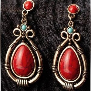 New boho gold dangle earrings